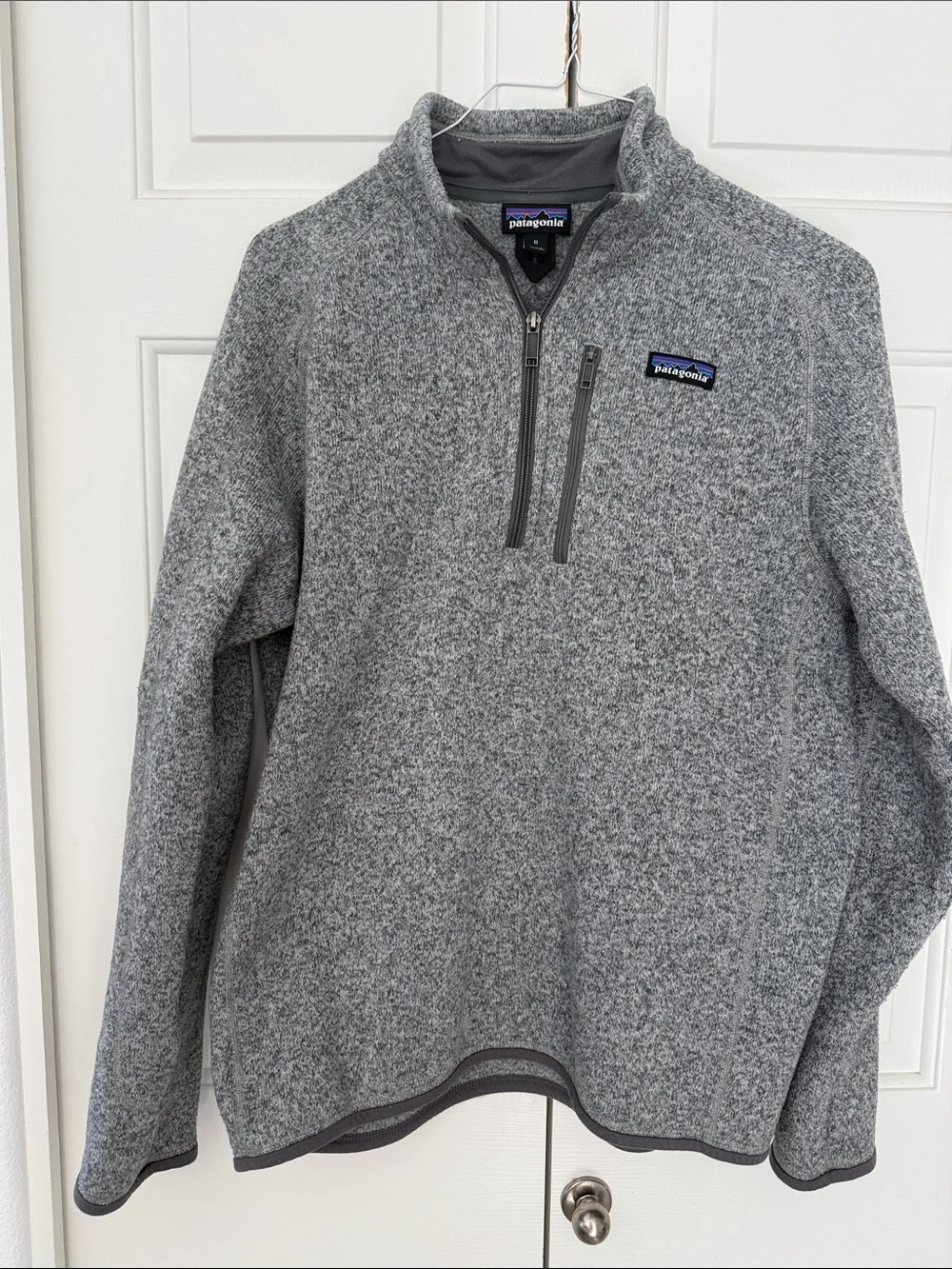 Patagonia Men's Heather Gray 1/4-Zip Fleece Pullover